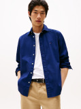 Blue Camasa Poplin Th Flex Cu Croiala Regular  Barbati
