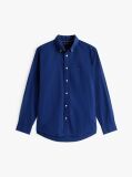 Blue Camasa Poplin Th Flex Cu Croiala Regular  Barbati