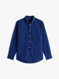 Blue Camasa Poplin Th Flex Cu Croiala Regular  Barbati