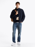 Blue Relaxed Harrington Jacket  Men