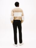 Negru Pantaloni Chino Drepti Denton Din Bumbac Elastic  Barbati