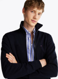 Blue Terry Zip-Thru Sweatshirt  Men