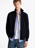 Blue Terry Zip-Thru Sweatshirt  Men