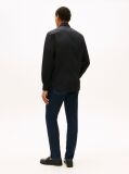 Negru Camasa Flex Slim Fit Din Poplin   Barbati
