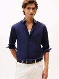 Blue Flex Slim Fit Poplin Shirt  Men