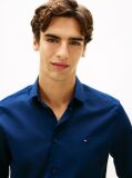 Blue Flex Slim Fit Poplin Shirt  Men