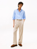 Blue Camasa Flex Slim Fit Din Poplin   Barbati