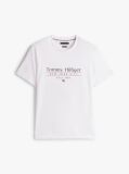 White Logo Crew Neck T-Shirt  Men