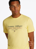 Yellow Logo Crew Neck T-Shirt  Men