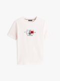 Alb Tricou Cu Guler Rotund Si Logo Cu Grafic  Barbati