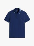 Blue Performance Tipped Regular Polo  Men