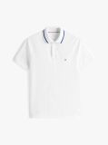 Alb Tricou Polo Regular Performance Tipped  Barbati