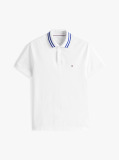 Alb Tricou Polo Regular Performance Tipped  Barbati