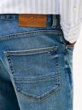 Blue Jeans Drepti Cu Aspect Vintage  Barbati
