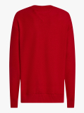 Rosu Bluza Boxy Cu Guler Rotund  Barbati