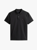 Negru Polo Regular Cu Interlock De Lux  Barbati