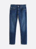 Blue Denton Whiskered Straight Leg Jeans  Men