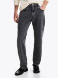 Gri Jeans Drept Cu Picior Conic Whiskered  Barbati