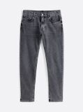 Gri Jeans Drept Cu Picior Conic Whiskered  Barbati