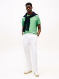 Verde Tricou Cu Broderie Th Monogram Contrastanta  Barbati