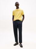 Galben Tricou Cu Broderie Th Monogram Contrastanta  Barbati