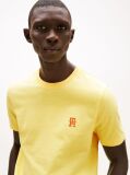 Galben Tricou Cu Broderie Th Monogram Contrastanta  Barbati