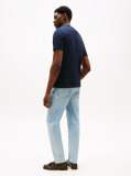 Blue Tricou Cu Guler Rotund Cu Logo  Barbati