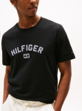 Negru Tricou Hilfiger Flock  Barbati