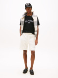Negru Tricou Hilfiger Flock  Barbati
