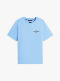 Blue Tricou Cu Logo NYC Cu Steag  Barbati