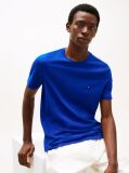 Blue Tricou Cu Broderie Steag  Barbati