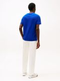 Blue Tricou Cu Broderie Steag  Barbati