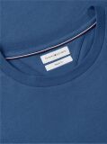 Blue Tricou Cu Broderie Steag  Barbati