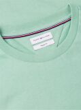 Verde Tricou Cu Broderie Steag  Barbati