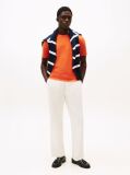 Orange Flag Embroidery T-Shirt  Men