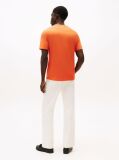 Orange Flag Embroidery T-Shirt  Men