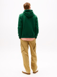 Verde Hanorac Din Fleece Cu Broderie Steag  Barbati