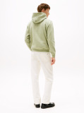 Verde Hanorac Din Fleece Cu Broderie Steag  Barbati