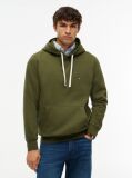 Verde Hanorac Din Fleece Cu Broderie Steag  Barbati