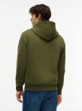 Verde Hanorac Din Fleece Cu Broderie Steag  Barbati