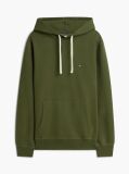 Verde Hanorac Din Fleece Cu Broderie Steag  Barbati