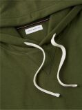 Verde Hanorac Din Fleece Cu Broderie Steag  Barbati
