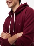 Rosu Hanorac Din Fleece Cu Broderie Steag  Barbati