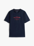 Blue Graphic Logo Crew Neck T-Shirt  Men