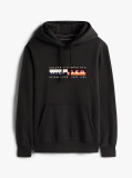 Black TH Colour Block Graphic Hoodie  Men