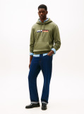 Green TH Colour Block Graphic Hoodie  Men
