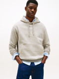 Gri Hanorac Varsity Crest Relaxat Din Fleece Cu Emblema  Barbati