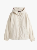 Beige Windbreaker Hooded Jacket  Men