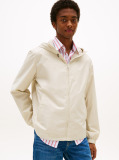 Beige Windbreaker Hooded Jacket  Men