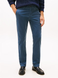 Blue Pantaloni Denton Chino Drepti Din Catifea  Barbati